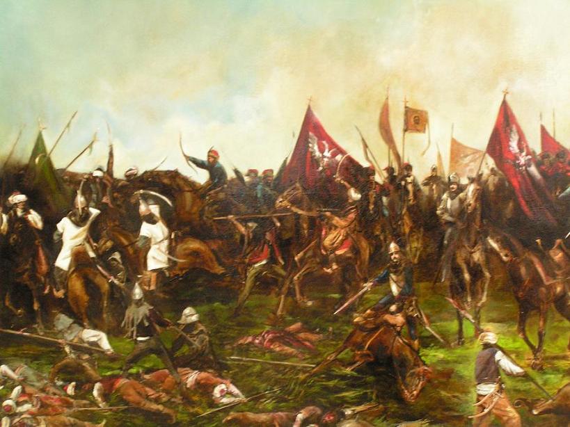 Battle of Kosovo 15th June 1389 / Serbian / for Serbian private interier, oil on canvas 125 x 210 cm, 2016